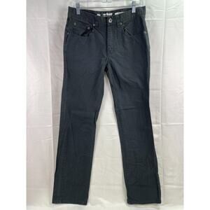 Urban Pipeline Men's Black Denim Straight Slim Fit Dark Wash Jeans Size 29/30